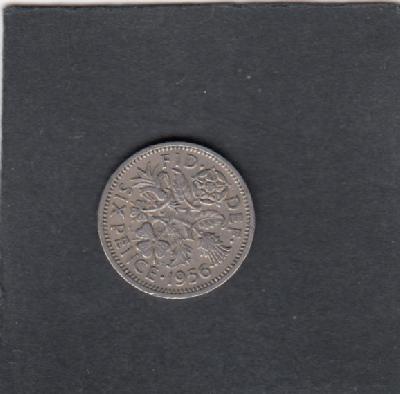 Beschrijving: 6 Pence  ELIZABETH II  